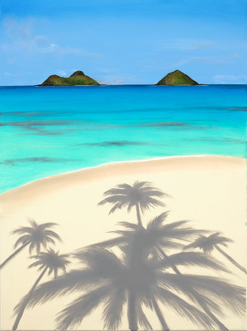 Beach Day Lanikai 18x24 Painting