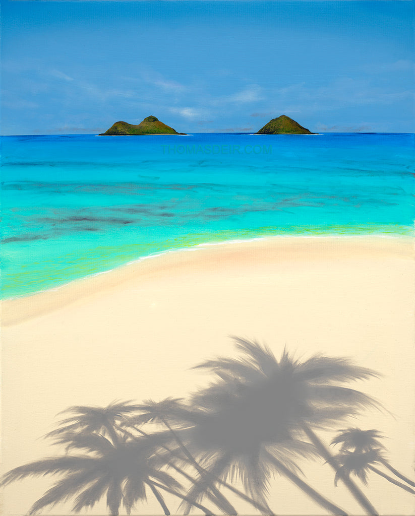 Beach Day Lanikai 24x30 Painting