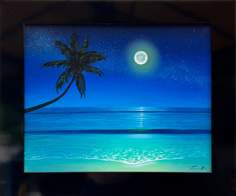 Full Moon Series 20x16 Painting Framed